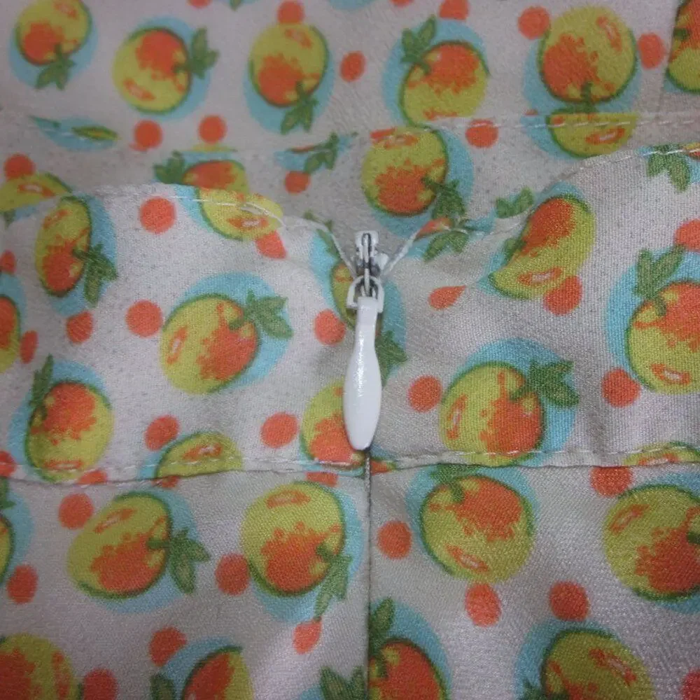 F21 Fruit Print A-Line Skirt Womens Skirt with 28” Waist Fits Size S Y2K Vintage